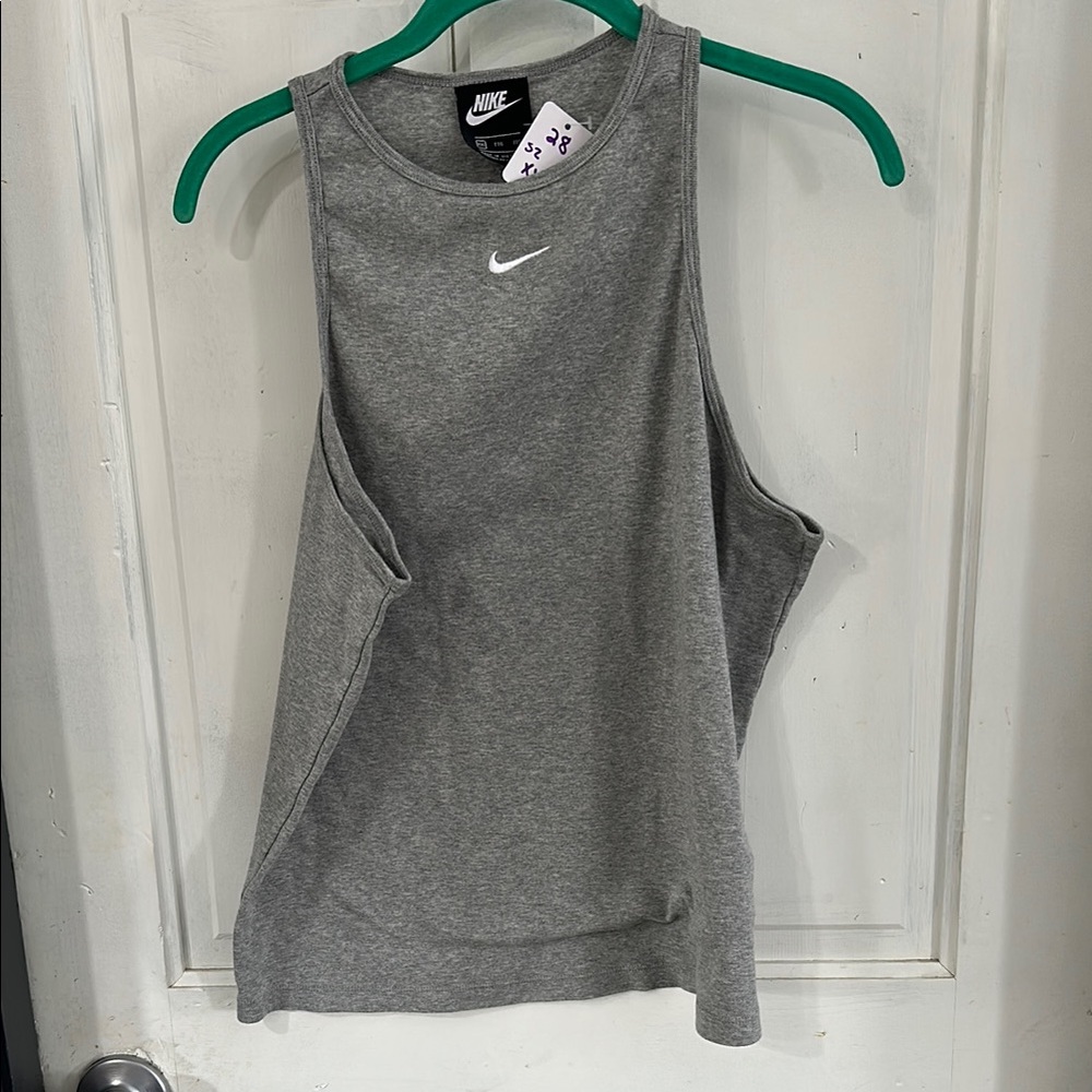 Women’s Nike Gray Relaxed Muscle Tank
